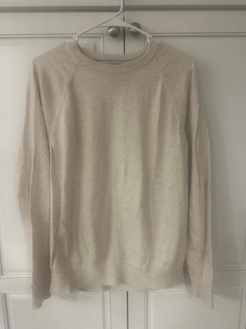 Men's Crewneck Sweater - Cream-Banana Republic-Large